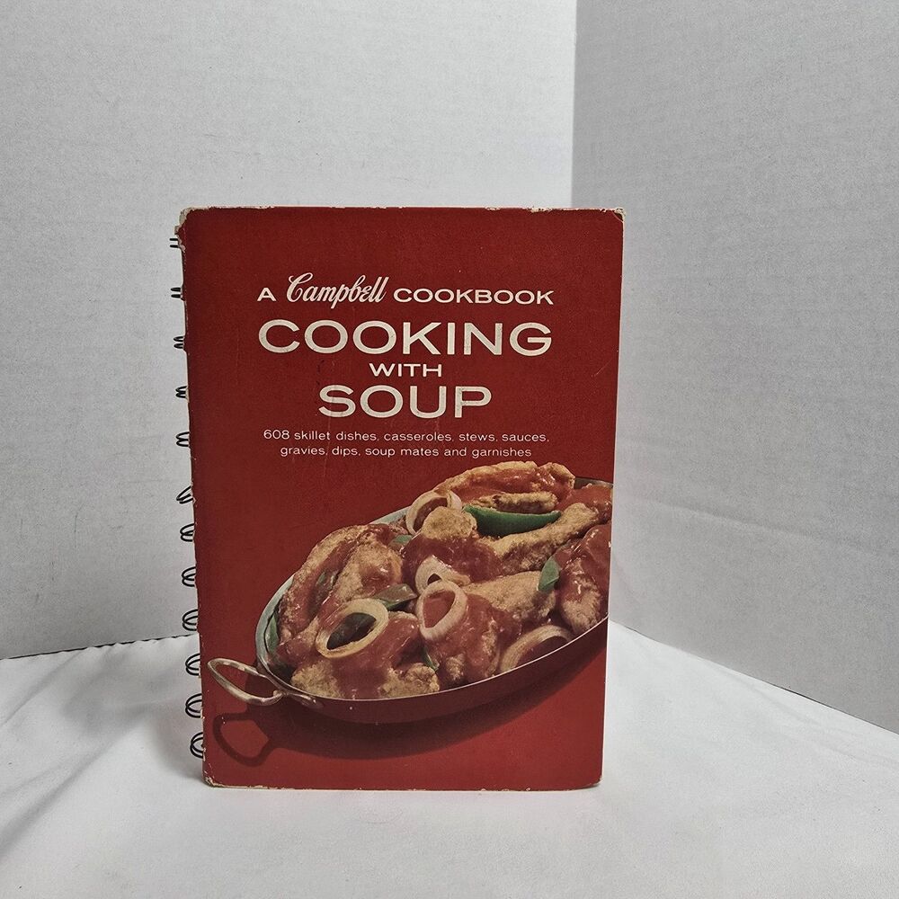 A Campbell Cookbook Cooking with Soup Recipes LITHOGRAPH 1968 Revised Edition
